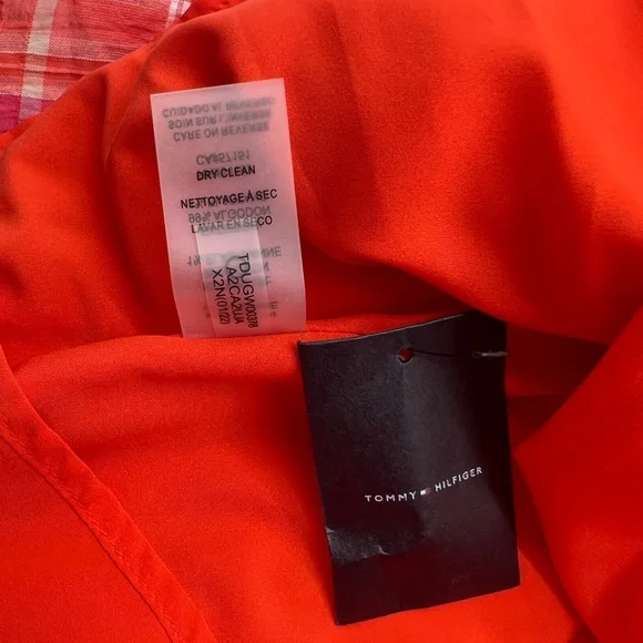 NWT Tommy Hilfiget Bayfront Plaid Belted Midi Dress Sz 12 - Picture 14 of 15